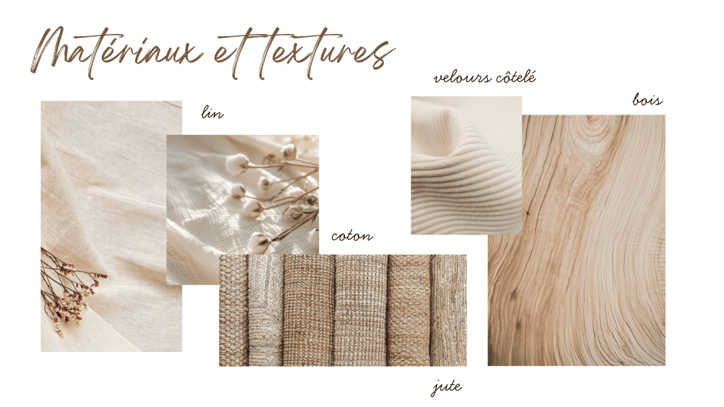 Les matériaux et textures de la décoration d'intérieur