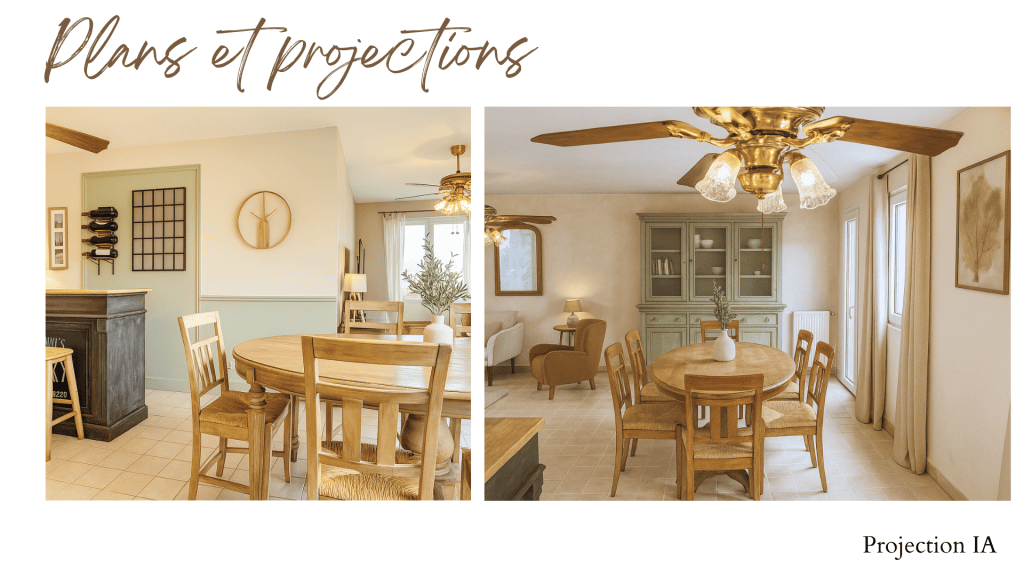 La projection IA de la décoration d'intérieur