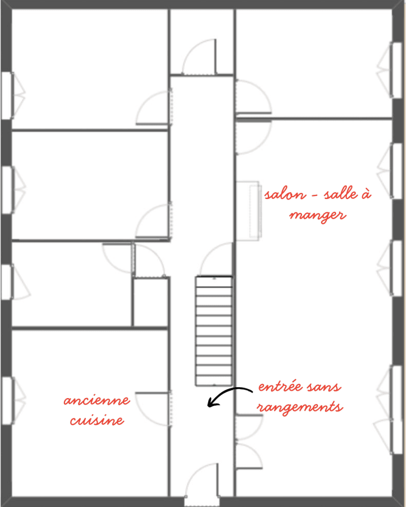 Exemple des volumes avant la décoration