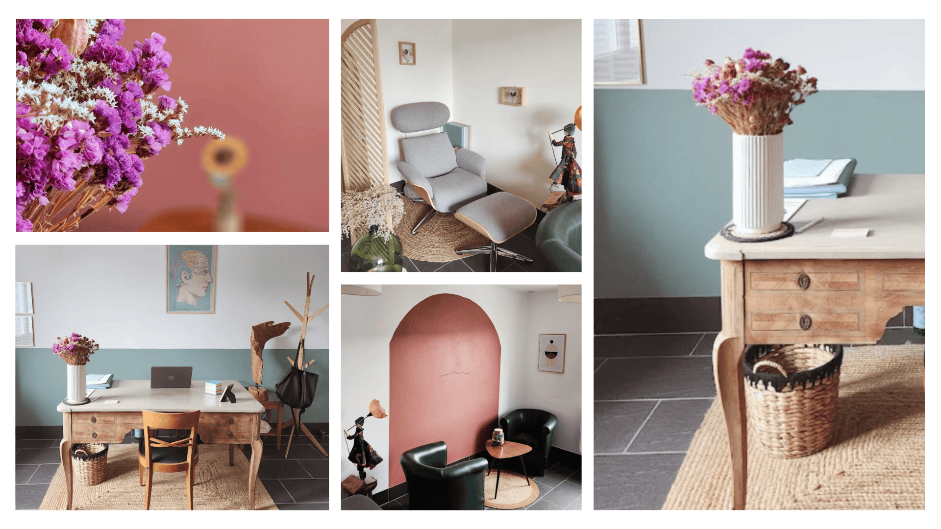 Réalisation de décoration de cabinet de sophrologie à distance