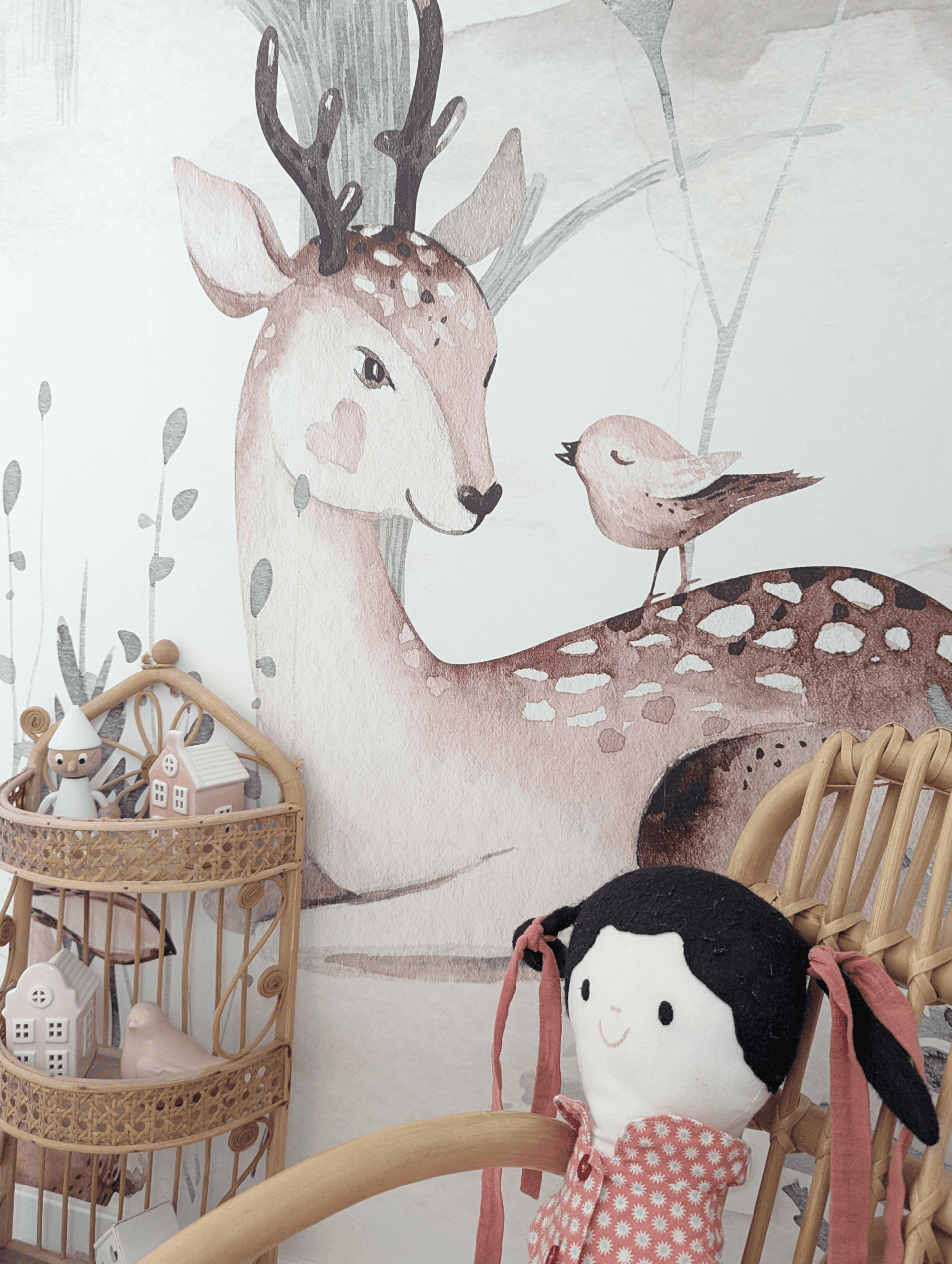 Chambre bébé - Conception décorative inspirée de la nature